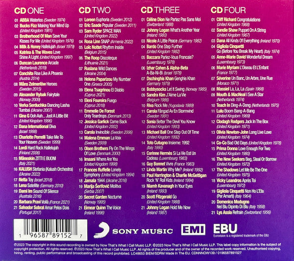 Various : Now That’s What I Call Eurovision Song Contest (4xCD, Comp)