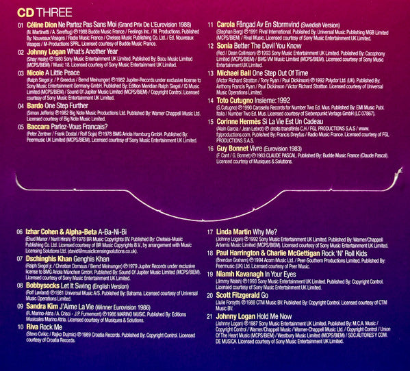 Various : Now That’s What I Call Eurovision Song Contest (4xCD, Comp)