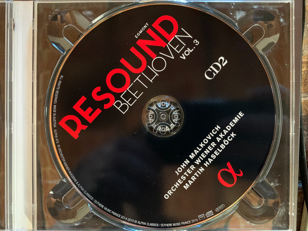 John Malkovich, Herbert Föttinger, Orchester Wiener Akademie, Martin Haselböck : Resound Beethoven Vol. 3 Egmont (2xCD, Album)