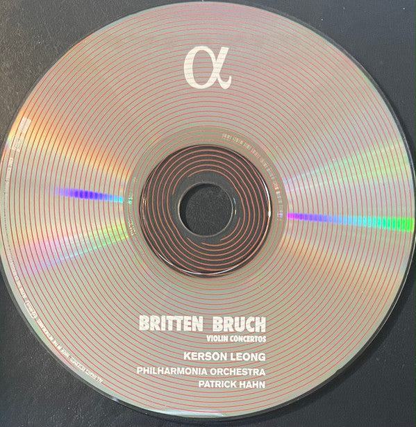 Benjamin Britten / Max Bruch, Kerson Leong, Philharmonia Orchestra, Patrick Hahn : Violin Concertos (CD, Album)