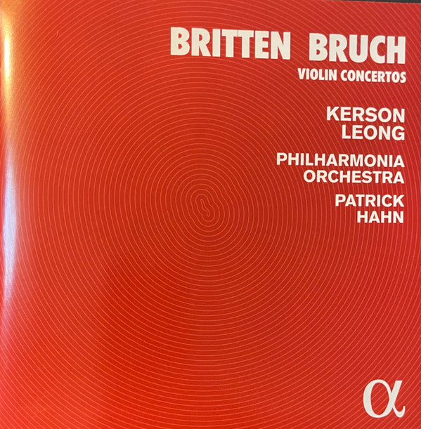 Benjamin Britten / Max Bruch, Kerson Leong, Philharmonia Orchestra, Patrick Hahn : Violin Concertos (CD, Album)