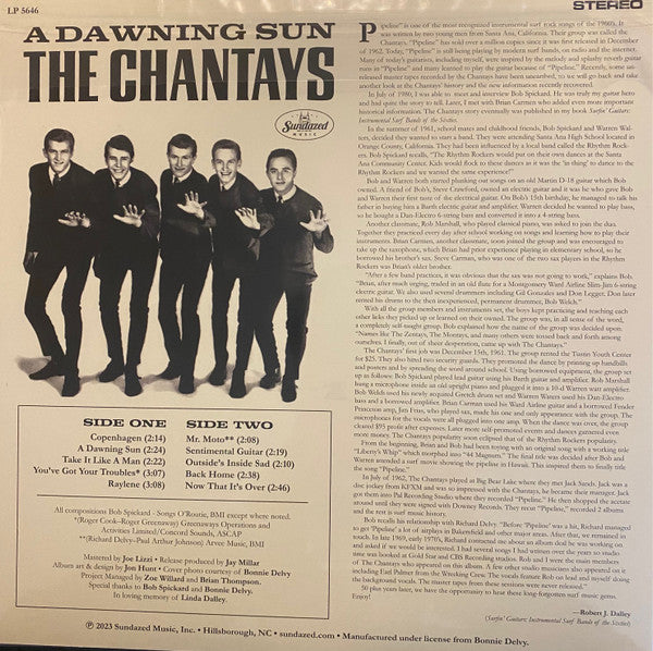 The Chantays : A Dawning Sun (LP, Album, Blu)