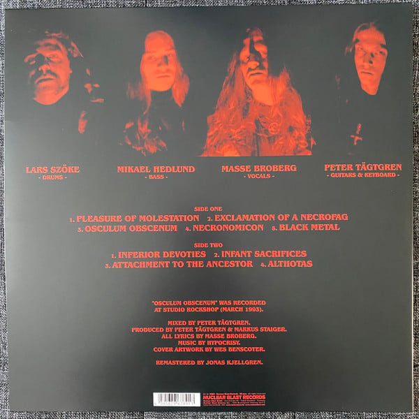 Hypocrisy : Osculum Obscenum (LP, Album, Ltd, RE, RM, Pur)