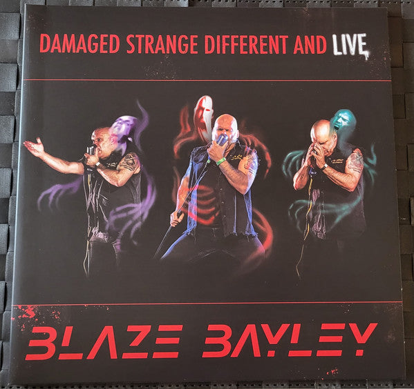 Blaze Bayley : Damaged Strange Different And Live (LP, Album, Red)