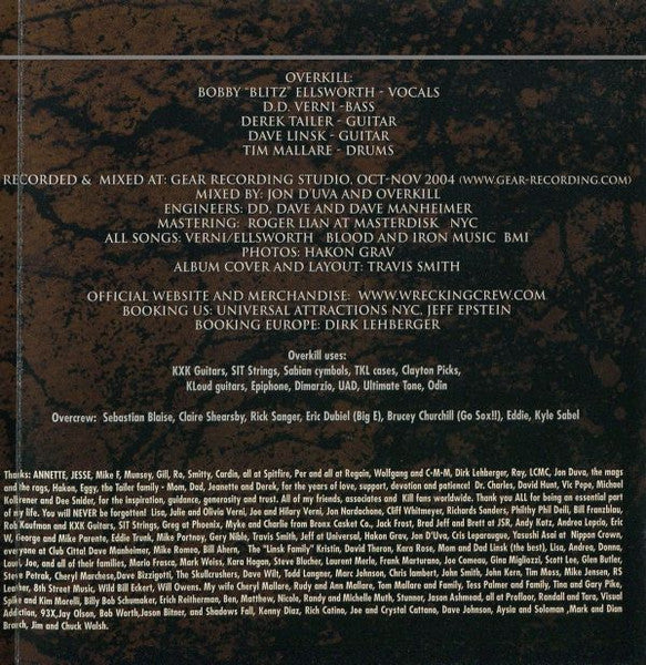 Overkill : ReliXIV (CD, Album)