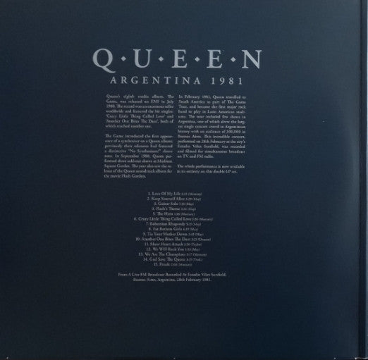 Queen : Argentina 1981 The Complete Buenos Aires Broadcast Volume Two (2xLP, Unofficial)