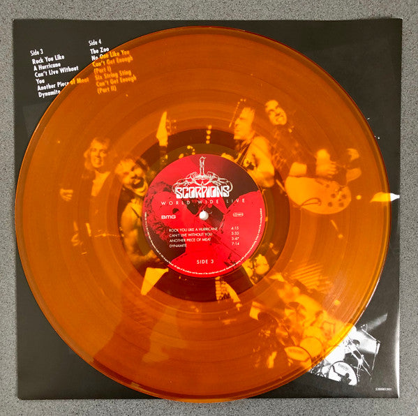 Scorpions : World Wide Live (2xLP, Album, RE, S/Edition, Ora)
