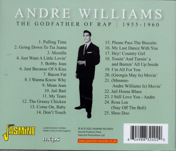Andre Williams (2) : Bacon Fat (CD, Comp, Mono)