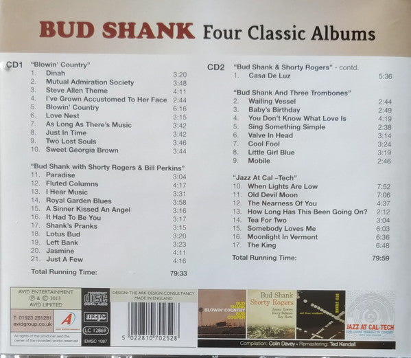 Bud Shank : Four Classic Albums (2xCD, Comp, RM)
