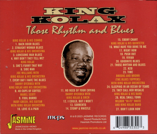 King Kolax : Those Rhythm And Blues (CD, Comp, Mono)