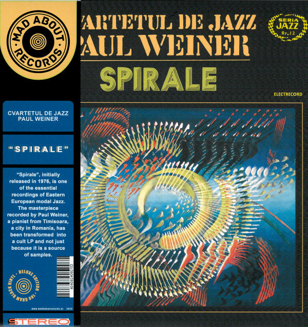 Cvartetul De Jazz Paul Weiner : Spirale (Jazz Cu Paul Weiner) (LP, Album, Dlx, RE, RM, 180)