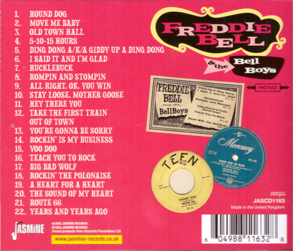 Freddie Bell & The Bell Boys : Rompin', Stompin' Rock & Roll (CD, Comp, Mono)