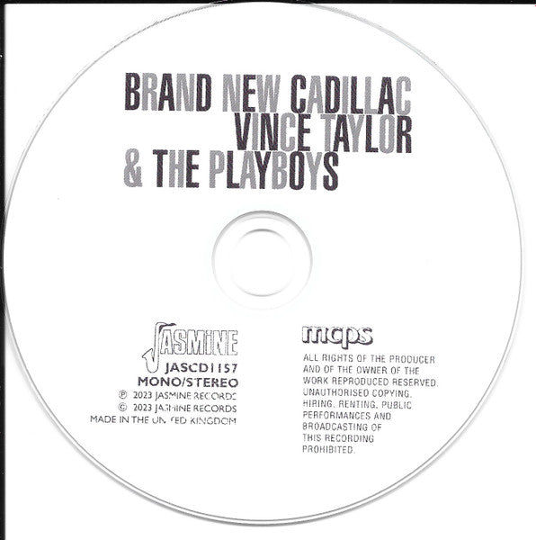 Vince Taylor And His Playboys : Brand New Cadillac (CD, Comp, Mono)