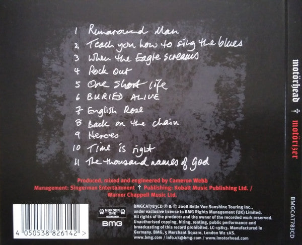 Motörhead : Motörizer (CD, Album, RE, Dig)