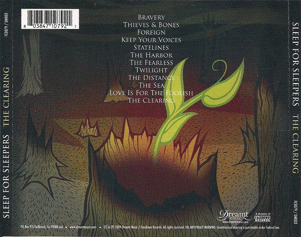 Sleep For Sleepers : The Clearing (CD, Album, RE)