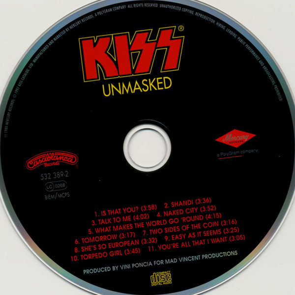 Kiss : Unmasked (CD, Album, RE, RM)
