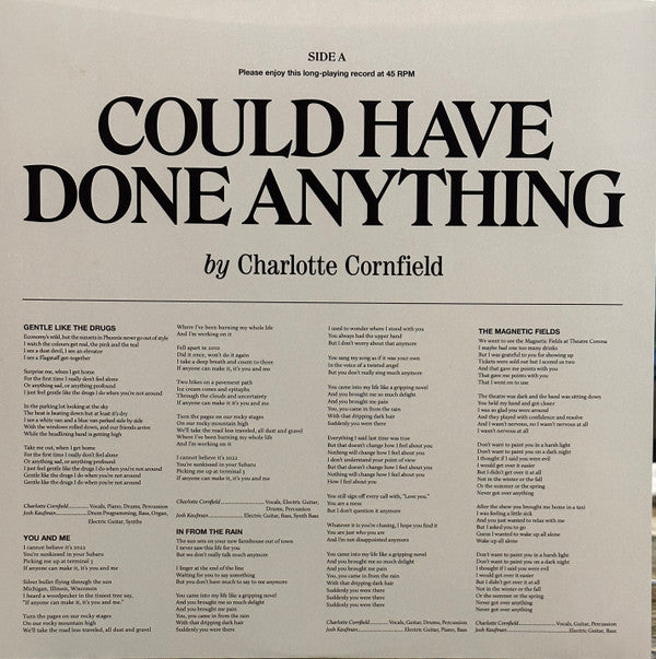 Charlotte Cornfield : Could Have Done Anything (LP, Album, Ltd, Gol)