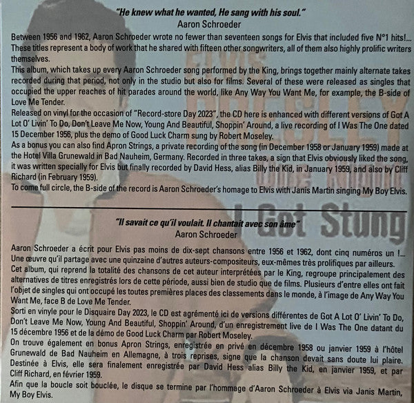 Elvis* : He Was The One Elvis Sings Aaron Schroeder (CD, Comp, Vin)