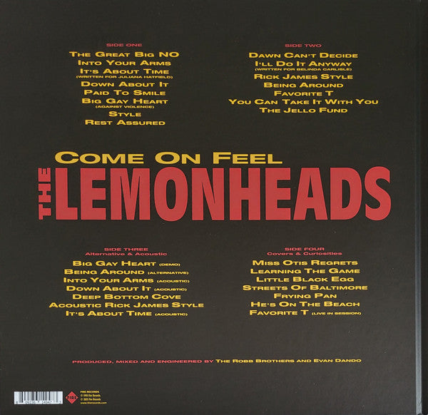 The Lemonheads : Come On Feel The Lemonheads (LP, Album, RE + LP, Comp + Ltd, 30t)