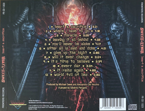 Sweet & Lynch : Heart & Sacrifice (CD, Album)