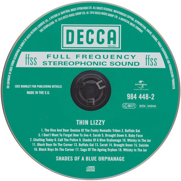 Thin Lizzy : Shades Of A Blue Orphanage (CD, Album, RE, RM)