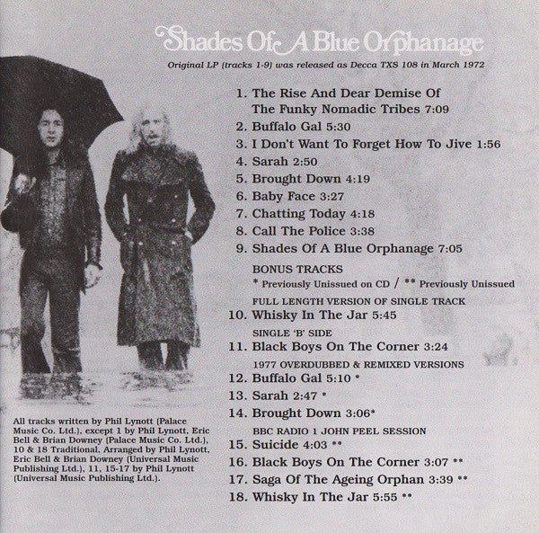 Thin Lizzy : Shades Of A Blue Orphanage (CD, Album, RE, RM)
