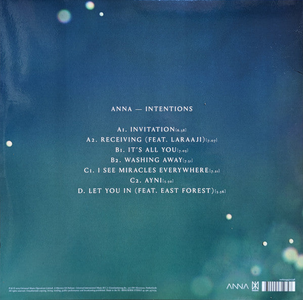 DJ Anna : Intentions (2x12", Album)