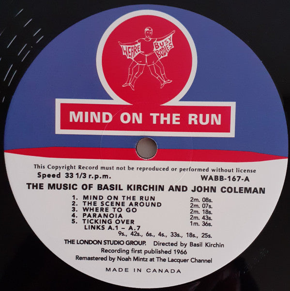 Basil Kirchin And John Coleman : Mind On The Run (The Music Of Basil Kirchin And John Coleman) (LP, Mono, RE)