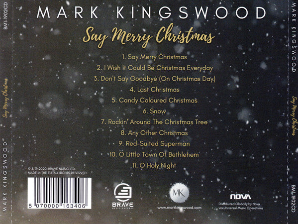 Mark Kingswood : Say Merry Christmas (CD, Album)