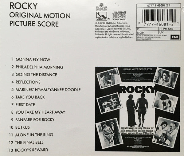 Bill Conti : Rocky (Original Motion Picture Score) (CD, Album, RE)