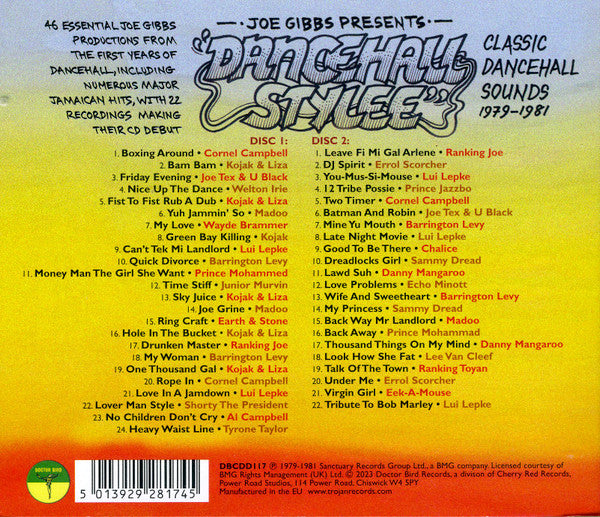 Joe Gibbs : Dancehall Stylee (Classic Dancehall Sounds 1979-1981) (2xCD, Comp)