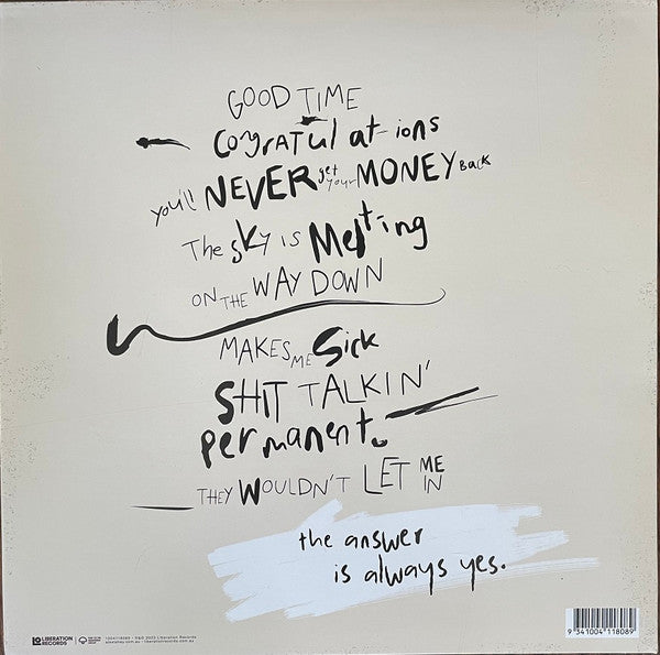 Alex Lahey : The Answer Is Always Yes (LP, Album, Ltd, Cok)