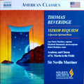 Thomas Beveridge, Sir Neville Marriner : Yizkor Requiem. A Quest for Spiritual Roots (CD, Album)