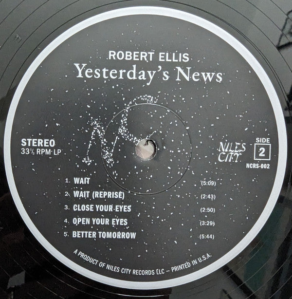 Robert Ellis (2) : Yesterday's News (LP, Album)