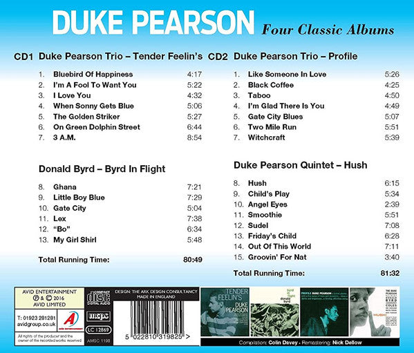 Duke Pearson : Four Classic Albums (2xCD, Comp, RM)