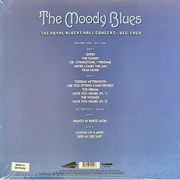 The Moody Blues : The Royal Albert Hall Concert - Dec. 1969 (2xLP, Album)