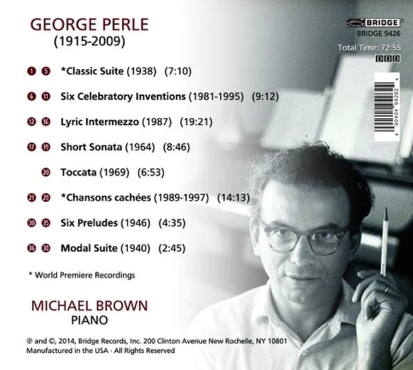 George Perle, Michael Brown (50) : Eight Pieces  (CD, Album)