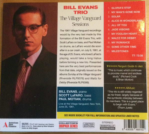 The Bill Evans Trio : The Village Vanguard Sessions (CD, RM)