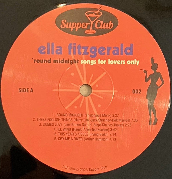 Ella Fitzgerald : 'Round Midnight - Songs For Lovers Only (LP, Comp, Ltd, Num, 180)