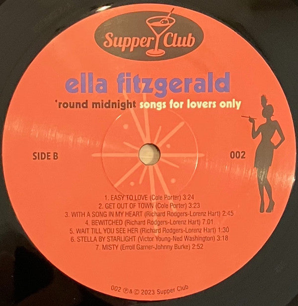 Ella Fitzgerald : 'Round Midnight - Songs For Lovers Only (LP, Comp, Ltd, Num, 180)