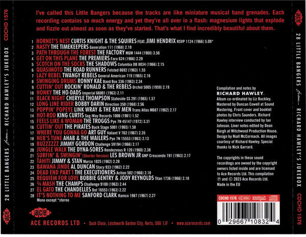 Richard Hawley : 28 Little Bangers From Richard Hawley's Jukebox (CD, Comp)