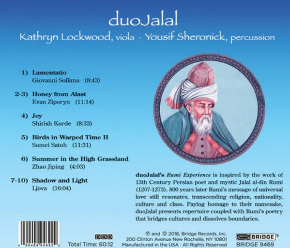 duoJalal : Shadow & Light (The Rumi Experience) (CD, Album)
