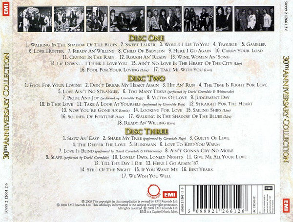 Whitesnake : 30th Anniversary Collection (3xCD, Comp, RM)
