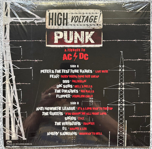 Various : High Voltage Punk A Tribute To AC/DC (LP, Red)