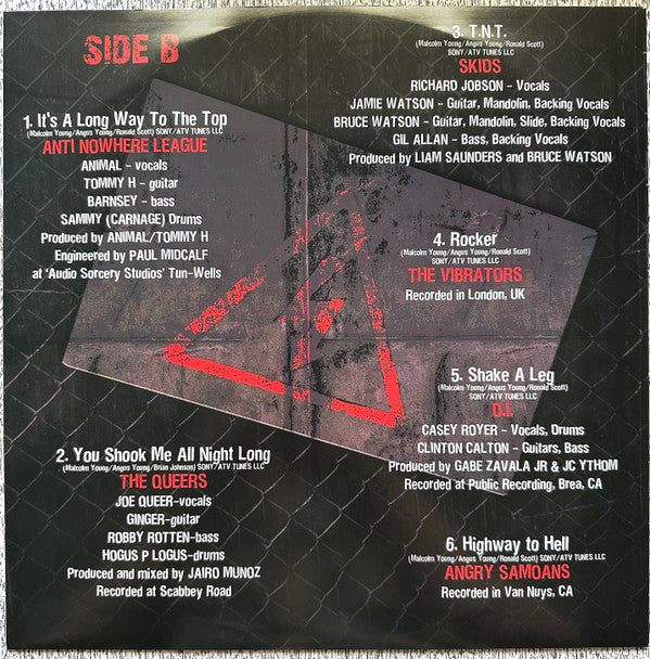 Various : High Voltage Punk A Tribute To AC/DC (LP, Red)