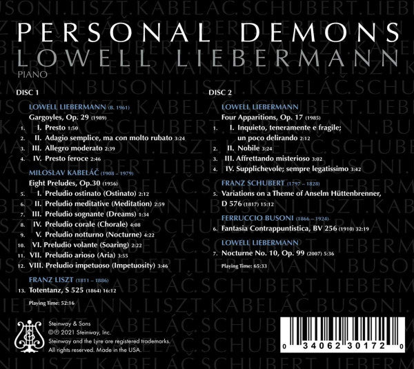 Lowell Liebermann : Personal Demons (2xCD, Album)