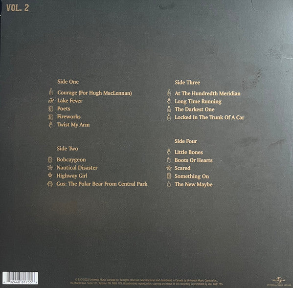 The Tragically Hip : Yer Favourites Vol. 2 (2xLP, Comp, RM, 180)