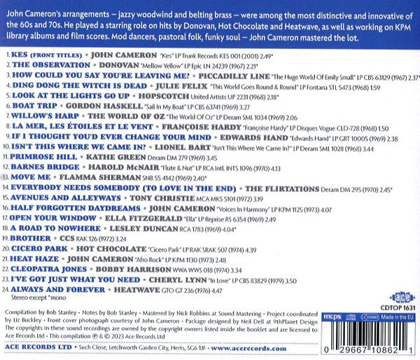 John Cameron (2) : Folk, Funk & Beyond The Arrangements Of John Cameron  (CD, Comp)