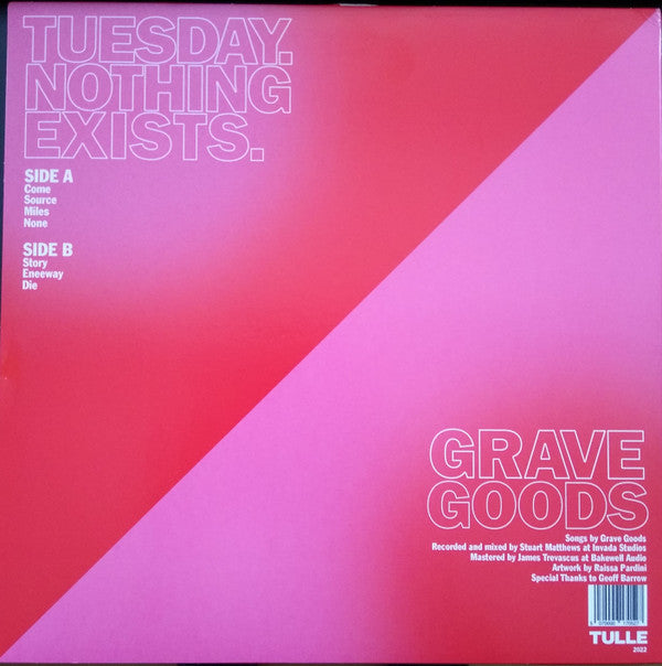 Grave Goods (3) : Tuesday. Nothing Exists (12", Album, Red)