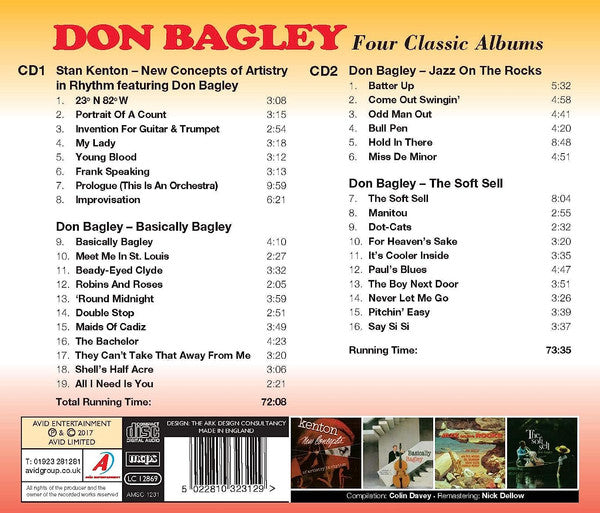 Don Bagley : Four Classic Albums (CD, Comp, RM)